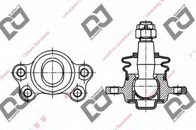 DJ PARTS db1121 -  Несущий / направляющий шарнир